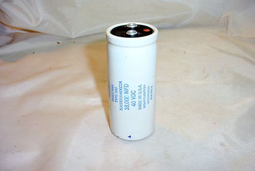 Sangamo 18,000mfd uF 40V Electrolytic Can Capacitor