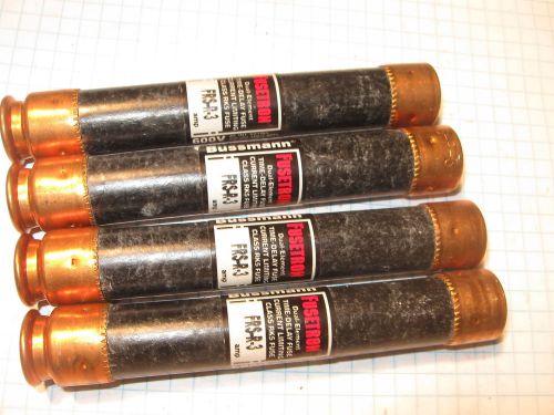 4 pcs FRS-R-3 Fuses 3A, 600VAC Bussmann TD Class RK5 Cur Lim (111)