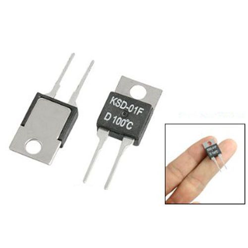 5 Pcs 100C NC Temperature Controller KSD-01F 250VAC/ 24VDC 1.5A GY