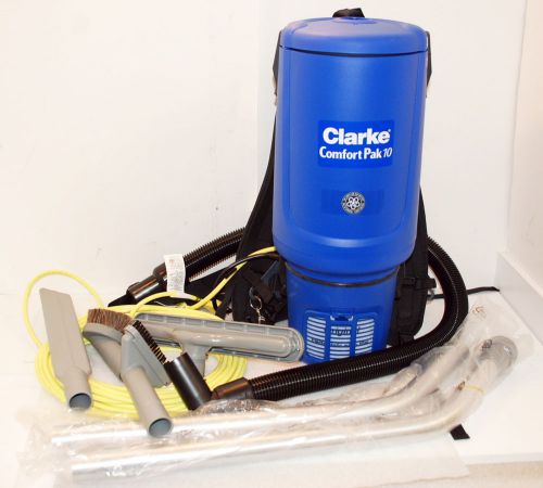 Clarke Comfort Pak 10 Quart Commercial Back Pack Vacuum with Tool Kit