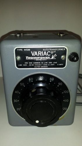 VARIAC TECHNIPOWER TYPE W5M AUTOTRANSFORMER