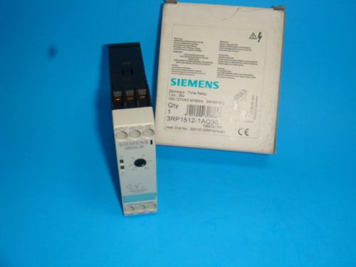 1 NEW SIEMENS 3RP1512-1AQ30 TIME RELAY 1.5-30S 100-127 VAC, 24VAC/DC 50/60HZ NIB