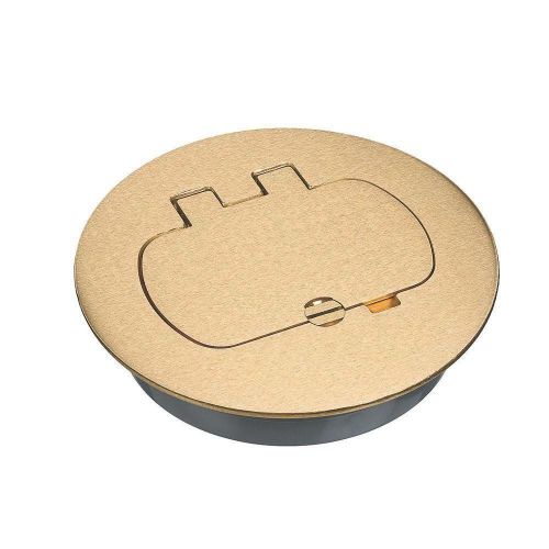 Quantit buy-watertight 5.5&#034; brass floor box cover kit e97brr for duplex orgfci for sale