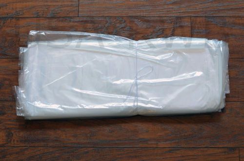 100 CLEAR 20&#034; x 30&#034; POLY BAGS PLASTIC 1 MIL FLAT OPEN TOP - SHIPS QUICK FROM USA