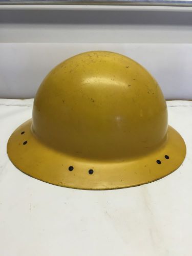 Vintage MSA Shockgard Hard Hat Steel Mill / Construction Safety Logging