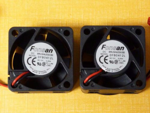 FONSAN DFB0412L 12 VDC FAN **Lot of 2**