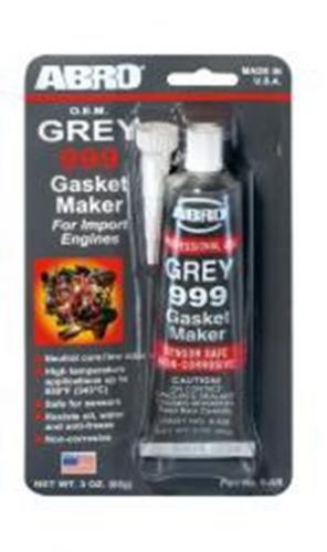 SET OF 2 NEW ABRO GREY 999 GASKET MAKER (85g).... FREE WORLD SHIPPING