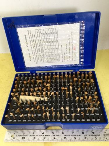 PIN GAGE SET, 190 Pieces, M-1, .061-.250, Gauge Excellent Condition, NO RESERVE!