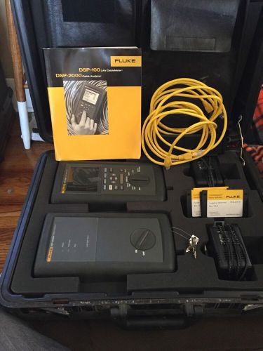 FLUKE DSP-2000 CABLE ANALYZER &amp; FLUKE DSP 2000SR SMART REMOTE + CASE