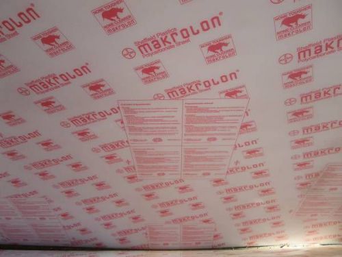 Polycarbonate Clear Makrolon 4 BY 8 SHEET      FIVE SHEETS