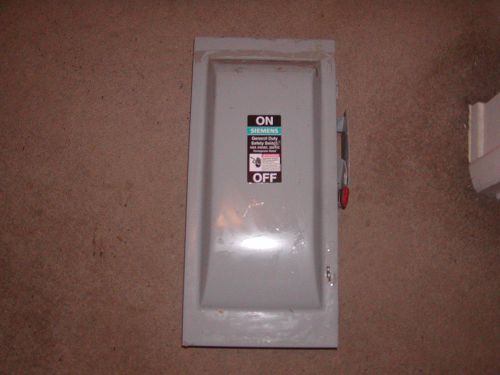 SIEMENS GF323N Safety Switch,Fusible,100A,240VAC,3PH