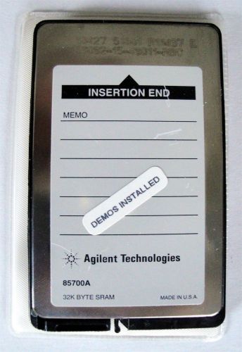 Agilent 85700A 32K Byte SRAM Card - New Battery