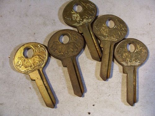 5 KEYS  OLD  VINTAGE ORG    MASTER PADLOCK  M2  KEY BLANK   UNCUT