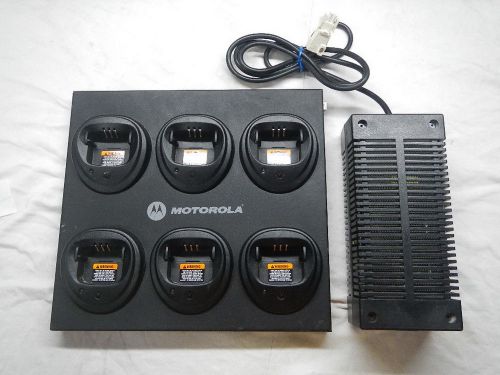 MOTOROLA 6 UNIT GANG RAPID CHARGER WPLN4171A  CP150 CP200 CP200D XLS PR400