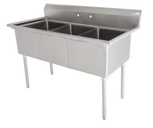 Three Compartment Sink(18&#034;L x 18&#034;W)