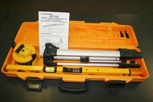 JOHNSON ##9105/40-0910 HOT SHOT SOUND &amp; LIGHT LASER LEVEL KIT - EXC COND!!!