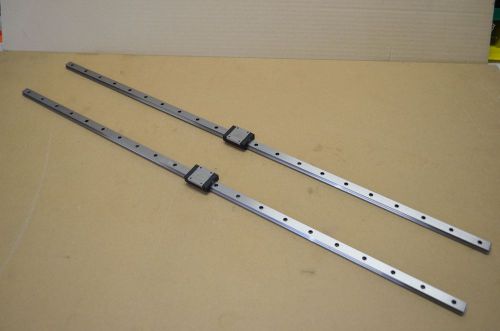 CPC Linear Rail Bearing Slides MR15M, 830mm, 2 blocks Smooth Motion CNC Actuator