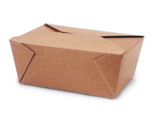 80 Take Out Boxes BIO PLUS EARTH RECYCLED KRAFT MINI PK 8-3/4 x 6-1/2 x 3-1/2&#034;