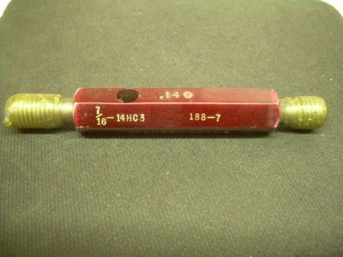 7/16 - 14 HC3  Heli-Coil Thread PLUG GAGE  w/handle