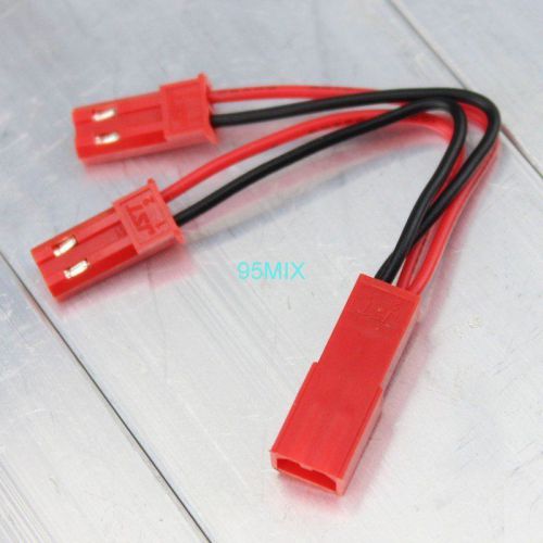 1pcs jst y connector 1 male to 2 female plug battery conversion rc cable for sale