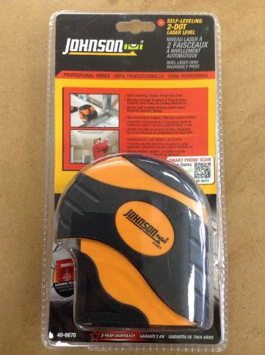 Johnson Level &amp; Tool Self-Leveling 2-Beam Dot Laser Level Model #40-6670