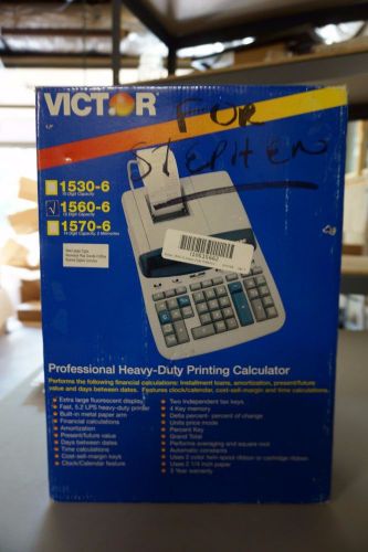 Victor 1560-6 Heavy-Duty 12 Digit Heavy Duty Professional Printing Calculator