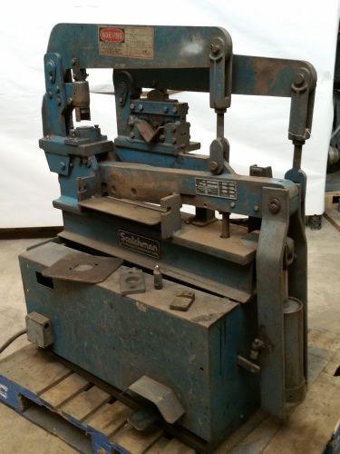 Scotchman ironworker 314 punch shear angle, 3hp, used, needs work for sale