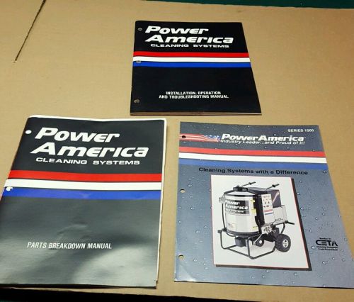 Power America Cleaning Systems Manuels Lot