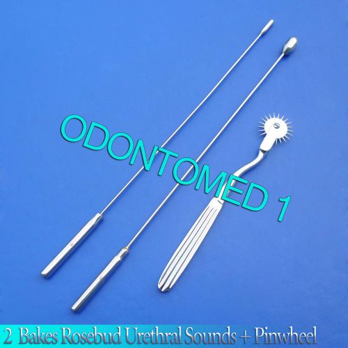 2 Pcs Bakes Rosebud Urethral Sounds 5mm+10mm,Pinwheel