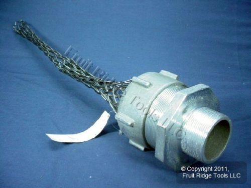 Leviton strain relief cable cord grip 2&#034; npt 2.187-2.312&#034; range l7730 for sale