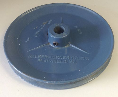 Vintage Walker Turner &#039;Driver Line&#039; Pulley 6-1/2&#034;