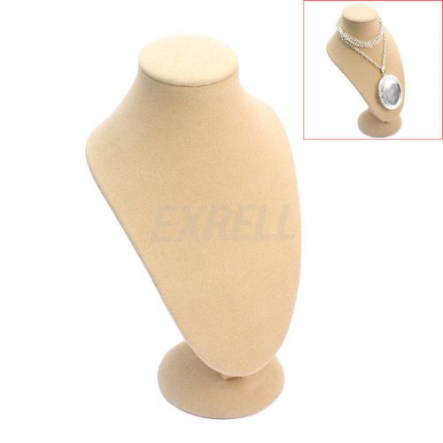 New neck form velvet necklace bust stand jewelry pendant chain display holder for sale