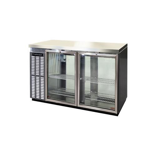 Continental refrigerator bbc50s-ss-gd-pt back bar cabinet, refrigerated for sale