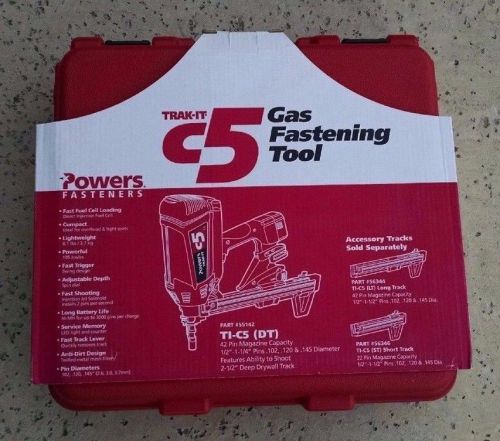 NEW Powers Trak-It C5 Cordless Gas Fastening System 55142 Deep Track