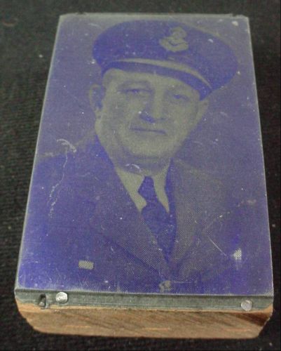 Photo Printers Block Etched Photo Named Canadian Military Officer Egglestone