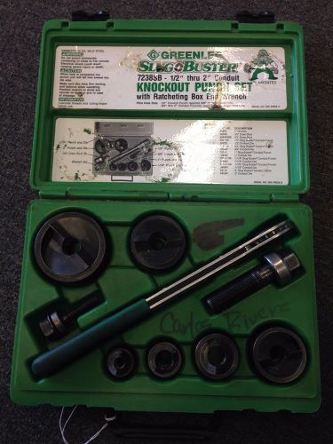 GREENLEE SLUG BUSTER KNOCKOUT PUNCH SET 7238SB 1/2&#034;-2&#034;