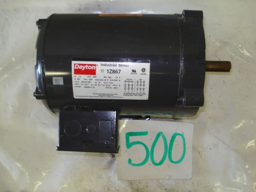 Dayton motor 1z867, .33hp, 3450rpm, 56c w/feet, 230/460, odp, 3ph, p55ckg-1116 for sale