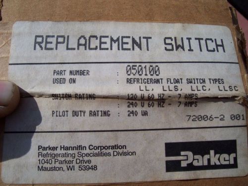 Parker Hannifin Refrigerant Float  Switch 050100 NIB