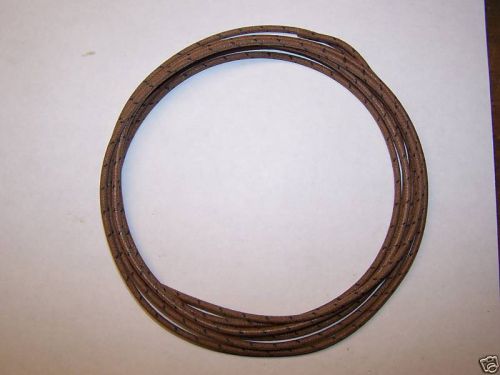 Cloth Covered Primary Wire  16 gauge Brown w/ black