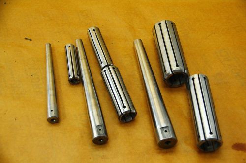SET OF THREE EXPANDING LATHE OR GRINDING MANDRELS 3/4&#034; TO 1-13/16&#034;