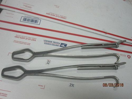 (2) New Bone Holding Forceps Kern with Lock 17&#034; W/RATCHET