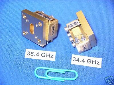 GUNN OSCILLATOR 35 GHZ Ka-Band WJ  Watkins &amp; Johnson MICROWAVE RADAR 35GHZ