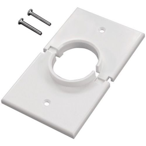 Midlite 1GSWH Single-Gang Splitport Wall Plate - White