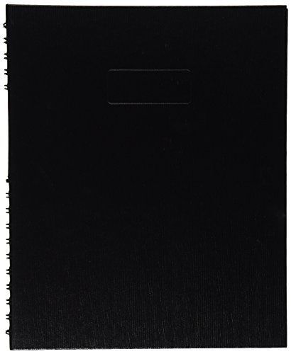BLUELINE EcoLogix NotePro Notebook, Black, 11 x 8.5&#034;, 200 Pages (A10200E.BLK)