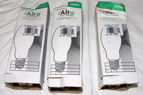 Lot of 3 philips ceramalux c70s62/alto  70w clear high pressure sodium bulb/lamp for sale