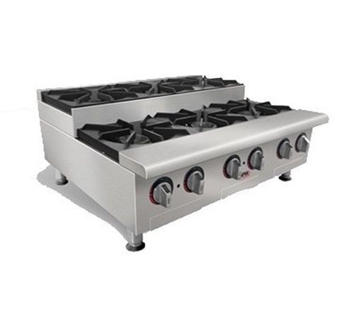 APW Wyott HHPS-636I Heavy Duty Cookline Step Hotplate gas countertop 36&#034; (6)...