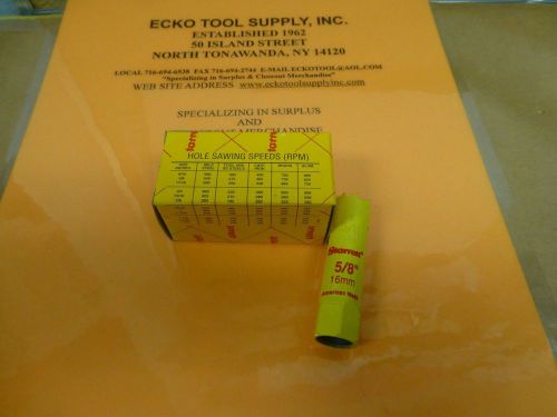 HOLESAW ONLY 5/8&#034; DIAMETER BI-METAL VARIABLE PITCH STARRETT {USA} NEW $3.50