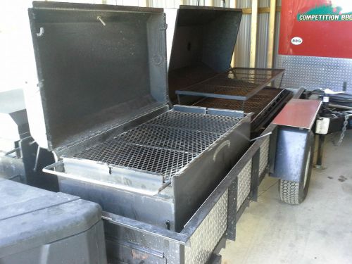 5 x 10 trailer with mounted cookers/smokers and hand sink for sale