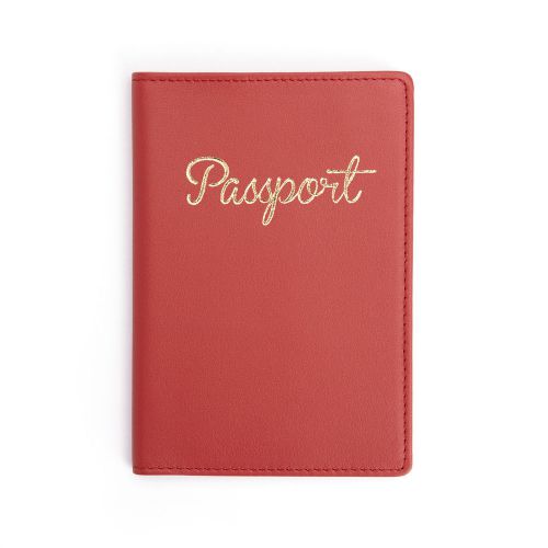 ROYCE Chic RFID Blocking Passport Document Holder in Leather