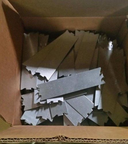 Lot of 100 self nailing stud guard plates - 1 1/2&#034; x 6&#034; 16 ga galvanized steel for sale